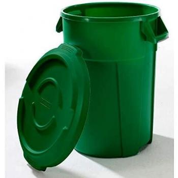 Rothopro grüner Multifunktionsbehälter mit Deckel, 120 l, lebensmittelecht