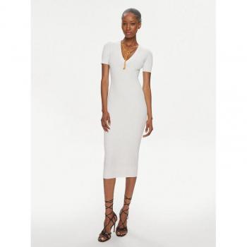 Elisabetta Franchi Casual Kleid AM-62S-41E2-V380 Weiß Slim Fit