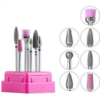 Accessoires de manucure : kit de forage et fraises