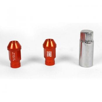20 Stück OMP 7075 Rot Muttern M14 x 1,25 Set