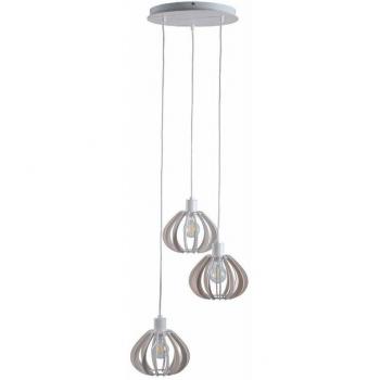 Netlighting Nicoleta 32 cm Cluster Pendant, 3 × E27 – White