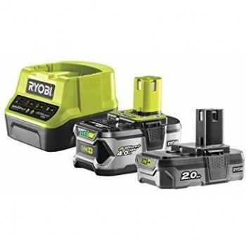 Chargeur pour deux batteries Ryobi 18V 2/4AH + 2 batteries