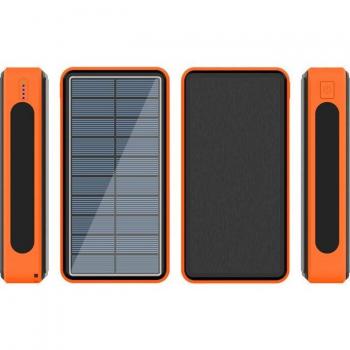Cargador externo solar 80000mAh, ideal para iPhone y Xiaomi