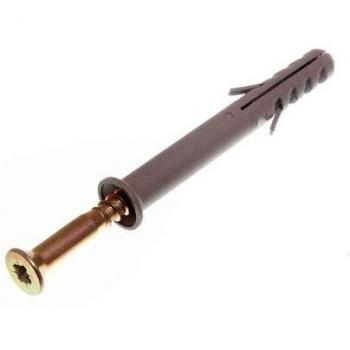 Industrial Grade Frame Fixers – 50 M10 Screws, 80mm, Nylon Wall Plug