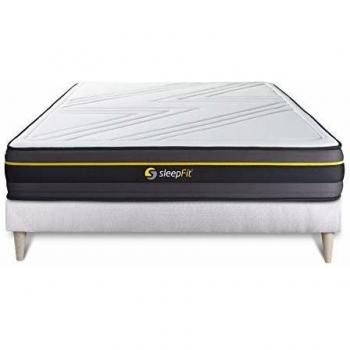 Matelas ferme 140x190 Active + sommier kit Blanc