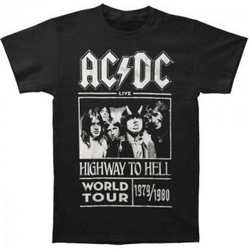T-shirt uomo/donna AC/DC Highway To Hell World Tour 1979/1980
