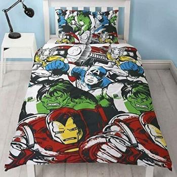 Marvel Avengers Iron Man & Hulk Two‑Way Bedding