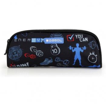 Bolsillo Doble Gabol Training Negro Anti‑Lluvia