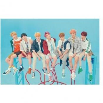 AFFICHE BTS Groupe Maxi Bleu Taille Unique