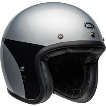 Casco Jet Bell Custom 500 Plateado Adulto M ECE6