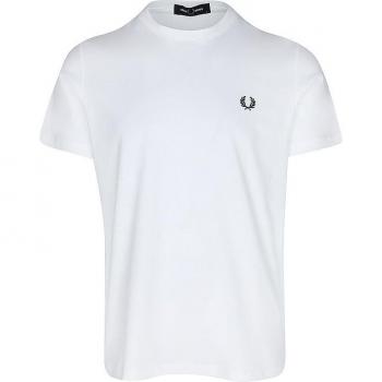 T-shirt blanc homme Fred Perry laurel design