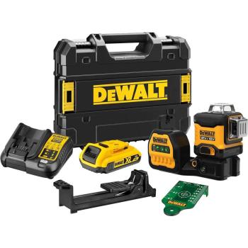DeWalt DCE089D1G18 Cordless 18V Green Multi-Line Laser Level Kit with 2Ah Battery, Charger, and Case
