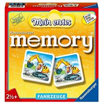 Kinderspiele Memory – Fahrzeuge (2,5+ Jahre, Ravensburger 21437)