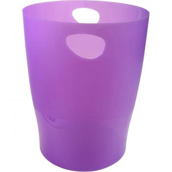 EXACOMPTA 8x Ecobin Papierkorb, 15 Liter, Violett