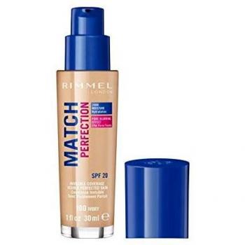 Rimmel Match Perfection Flüssiges Make Up SPF 20 Farbton 100 Ivory 30 ml