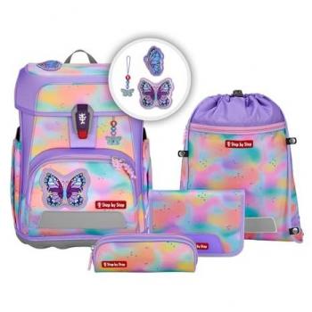 Step by Step 222614 CLOUD FLASH Schulranzen-Set Butterfly Luna, 5-teilig