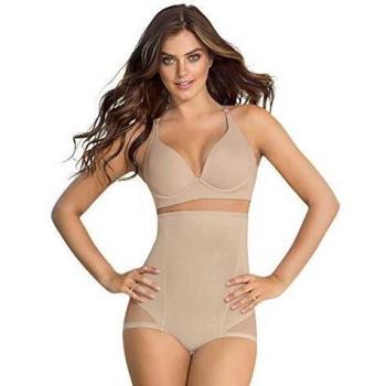 Leonisa Invisible Power Slim Hi‑Waist Brief Beige Size L