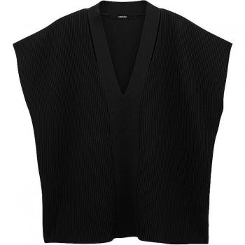 Someday Damen Pullover Takato V-Ausschnitt Schwarz Größe 40