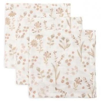 Jollein Spucktuch Wild Rose Twinkling 3er-Set 31x31cm
