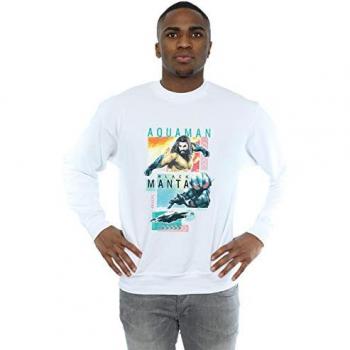 Men’s Aquaman Swirl Shirt – XL, White