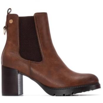 Botines Chelsea XTI 144299 Camelo com Elásticos e Salto Bloco