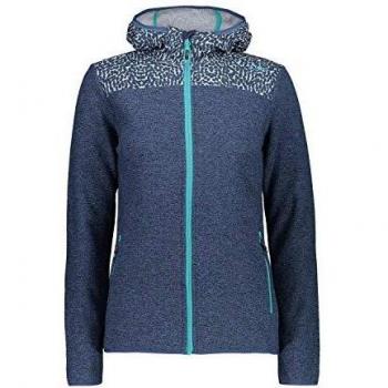 Damenjacke mit Wildtier‑Print und Kapuze – CMP 30H9816, Blau
