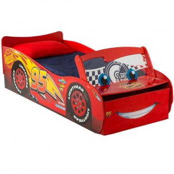 Lit Flash McQueen avec rangement et pare-brise lumineux