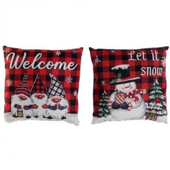 Weihnachtsdeko Kissen DKD Home Decor – 4‑farbig (2 Stück) – 40 × 10 × 40 cm