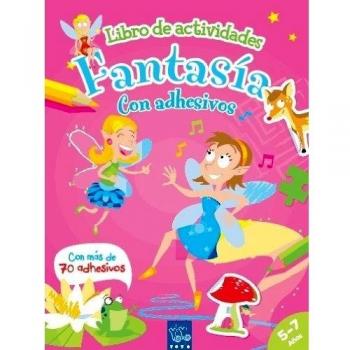 Fantasía: Libro de actividades con adhesivos y escenarios desplegables (Tapa blanda).