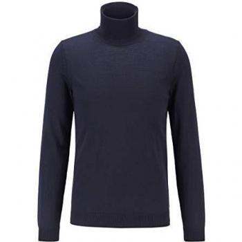 BOSS Rollkragenpullover Musso-P 50392083 Dunkelblau Slim Fit Herren