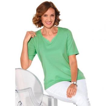 T-shirt chic avec pierres vert clair 46