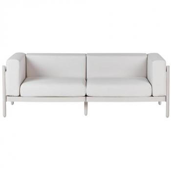 Beliani GardenEase 2‑Seater – hellbeige Kissen, moderne Lehnung