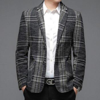 Herren Blazer 2022 Winter Tailliert Großbritannien Einfluss