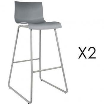 Chaises de bar grises