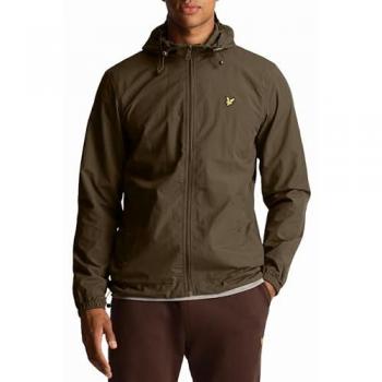 Lyle & Scott Men's Zip Through Hooded Jacket in Green