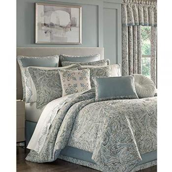 Five Queens Court Garrison Spa Comforter Set – Queen Size (Blue)