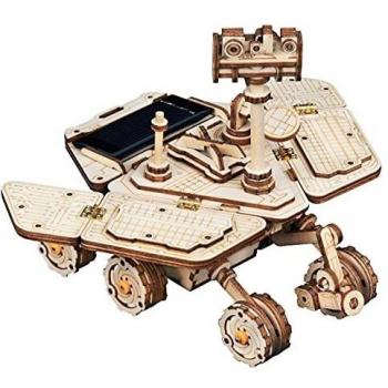 ROBOTIME Solar Powered Wooden Rover Model Kits Puzzle