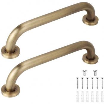 Maniglia di sicurezza per bagno 45 cm, design vintage in bronzo – set 2