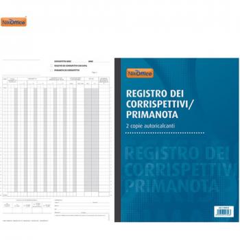 Registro Prima Nota Corrispettivi A4 12 Pagine Autoricalcante