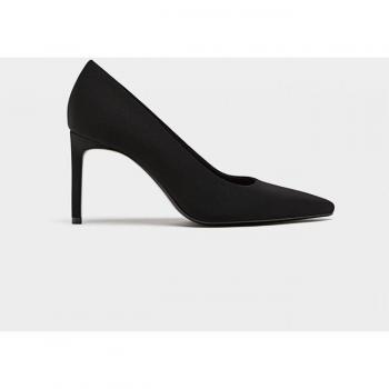 Stradivarius Black Stiletto Heel Shoes Size 6