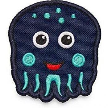 Klett-Badge OKTOPUS (7,8 x 7,6 cm) in Blau