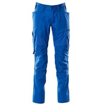 Azure Blue Mascot Work Trousers with Stretch