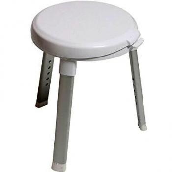 Verstellbarer Badehocker aus Aluminium und Kunststoff