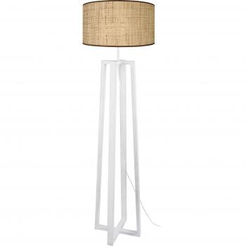 Lampadaire MANON B en bois et tissu