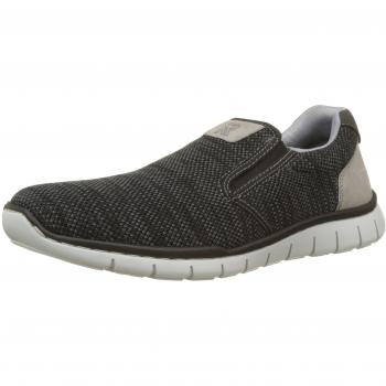 Rieker Herren B8752 Slip On Sneaker, Grau Staub/Schwarz, 42 EU