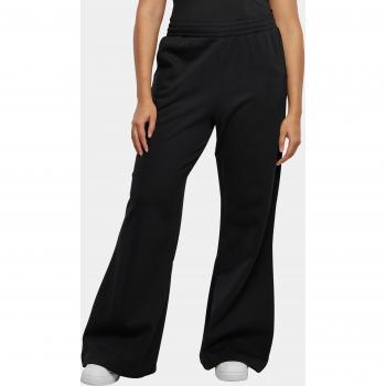 Jogginghose URBAN CLASSICS Damen Organic Ultra Wide Sweat Pants Gr. XL, schwarz, 100% Baumwolle