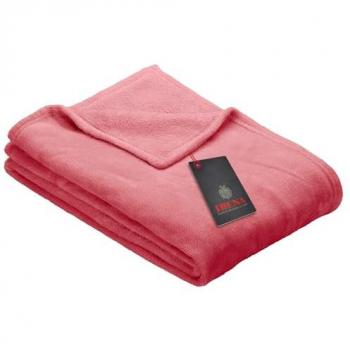 IBENA Kuscheldecke Uni, pink