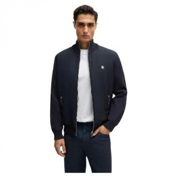Boss Maglione zip completo modello C-darmando 10261657 L blu notte
