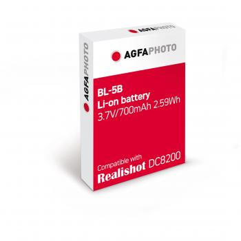 Batería Reemplazo Li‑ion Agfa BL‑5B para DC8200