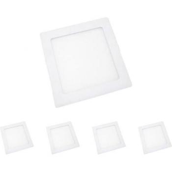 Pack 5 de Silumen Downlight Dalle LED 24 W Blanc Chaud